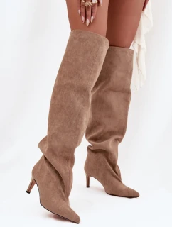 Kozačky na podpatku  model 216997 Step in style