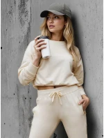 Dámská klasická krémová mikina model 21993508 - Dstreet Dámská klasická krémová mikina model 21993508 - Dstreet