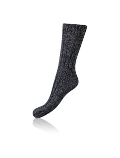 Zimní unisex ponožky NORWEGIAN STYLE SOCKS - BELLINDA -  černá