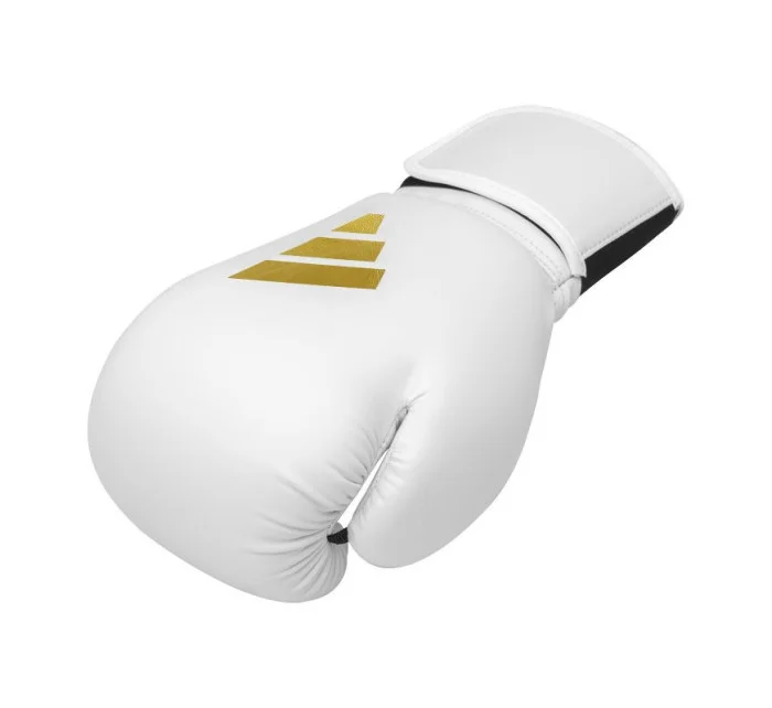 Bílo-zlaté boxerské rukavice Adidas SPEED 50 Bílo-zlaté boxerské rukavice Adidas SPEED 50