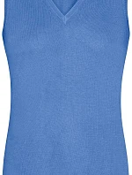 Daiber JN 656 Dámská svetrová vesta s výstřihem do V 02.0656 glacier blue