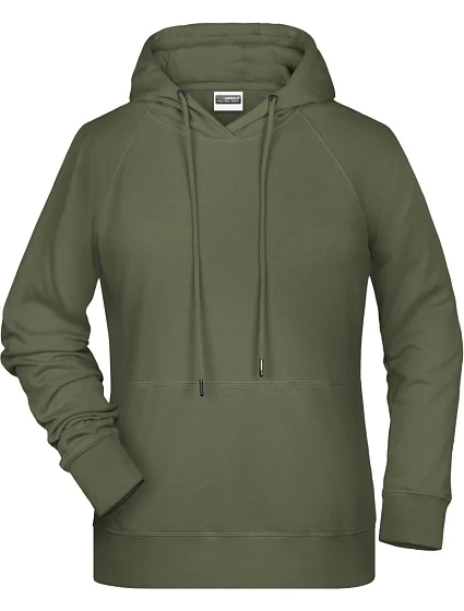 Daiber 8023 Dámská raglánová mikina s kapucí 02.8023 olive Daiber 8023 Dámská raglánová mikina s kapucí 02.8023 olive