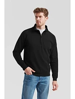 Fruit of the Loom Classic Zip-Neck Sweat Mikina s 1/4 zipem 16.2114 heather grey Fruit of the Loom Classic Zip-Neck Sweat Mikina s 1/4 zipem 16.2114 heather grey