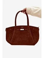 Shopper kabelka z imitace semiše Camel model 22111604 - Flora&Co