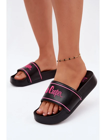 Dámské sandály na platformě model 22275427 Černé - Lee Cooper Dámské sandály na platformě model 22275427 Černé - Lee Cooper