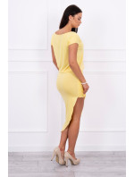 Asymetrické šaty žluté