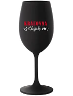 KRÁĽOVNÁ VŠETKÝCH VÍN - čierny pohár na víno 350 ml KRÁĽOVNÁ VŠETKÝCH VÍN - čierny pohár na víno 350 ml