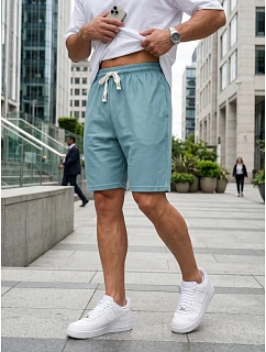 Pánské modré teplákové kraťasy FashionStreet SX2633