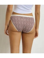 Dámské bavlněné kalhotky 3 ks DIM LES POCKETS COTTON SLIP 3x - DIM - světle hnědá