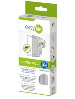 MOSKYTIÉRA DO OKNA 130X150 BÍLÝ POLYESTER + PÁSEK NA SUCHÝ ZIP