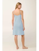 Vamp - Letní žakárová noční košile s ramínky 22902 - Vamp