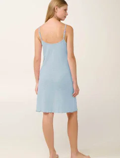 Vamp - Letní žakárová noční košile s ramínky 22902 - Vamp