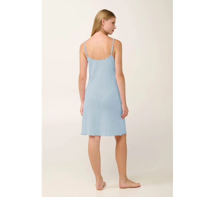 Vamp - Letní žakárová noční košile s ramínky 22902 - Vamp