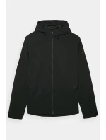 Pánská softshellová bunda s kapucí Černá model 21678481 - 4F