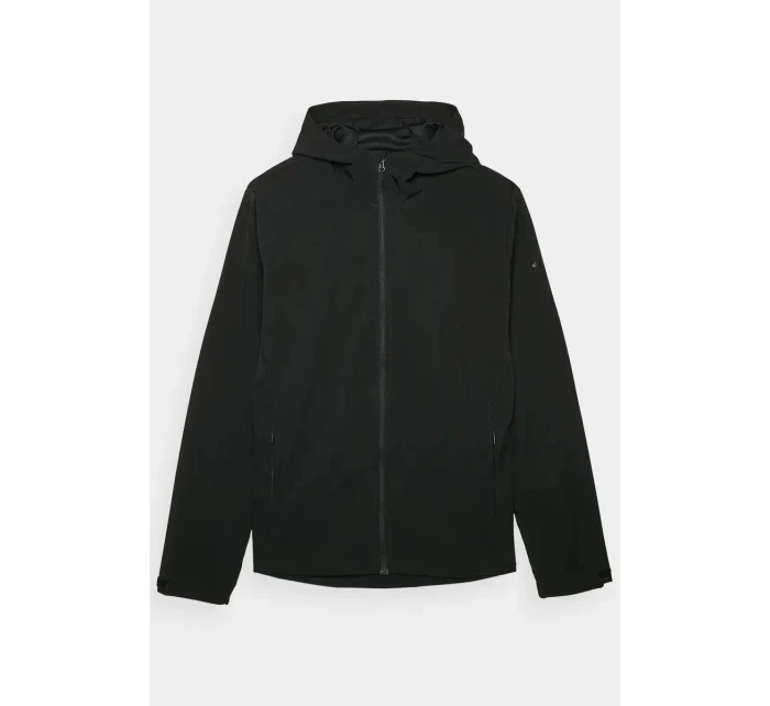 Pánská softshellová bunda s kapucí Černá model 21678481 - 4F