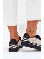 Dámské sneakers  Just Dare se vzorem – béžové model 21883416 - Kesi