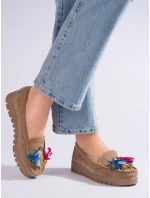 Exkluzívní hnědé mokasíny dámské Exkluzívní hnědé mokasíny dámské