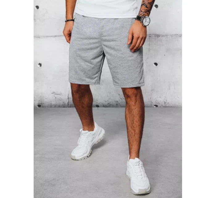 FashionStreet pánské světle šedé teplákové kraťasy SX2197