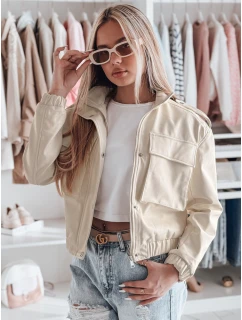 Dámská krátká oversize bunda typu bomber MOTORES bílá FashionStreet TY4798