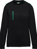 WK WK 403 Pracovní mikina "Day-to-Day" 20.W403 black/kelly green