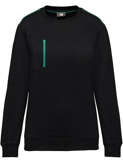 WK WK 403 Pracovní mikina "Day-to-Day" 20.W403 black/kelly green WK WK 403 Pracovní mikina "Day-to-Day" 20.W403 black/kelly green