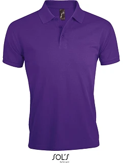 SOL'S Prime Men Pánské piqué polo z těžké bavlny 25.0571 dark purple