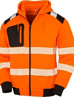 Result R 503X Bezpečnostní mikina s kapucí 30.503X fluorescent orange/black