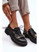 Dámské kožené polobotky D&A MR870-80 Černé