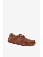 Dámské polobotky typu barefoot z přírodního semiše Zazoo 327 hnědé