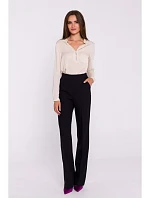 S371 Kalhoty Bootcut - černé