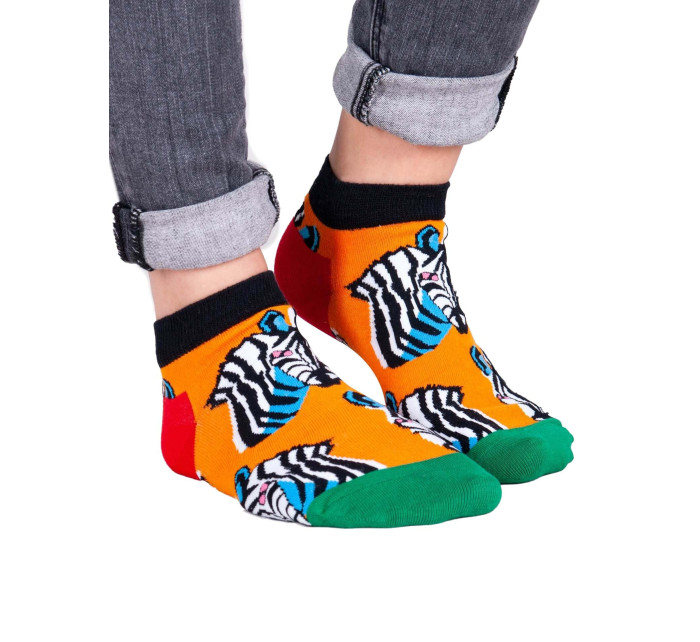 Yoclub Kotníkové vtipné bavlněné ponožky Vzory Barvy SKS-0086U-A600 Vícebarevné