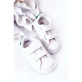 Dětské Tenisky Se Suchým Zipem Bíle-Zelené California