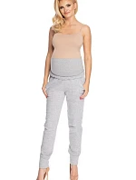 Dámské těhotenské kalhoty 0173 Šedá - PeeKaBoo