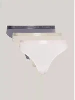 Dámská tanga 3 PACK  UW0UW04480 0R4 vícebarevné - Tommy Hilfiger