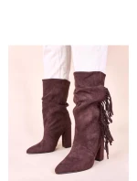 Boty na podpatku model 221008 Solea Boty na podpatku model 221008 Solea