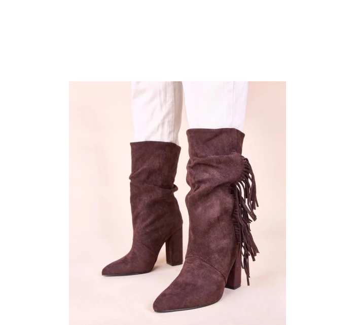 Boty na podpatku model 221008 Solea Boty na podpatku model 221008 Solea