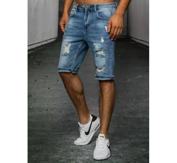 FashionStreet pánské modré džínové šortky SX1516 FashionStreet pánské modré džínové šortky SX1516