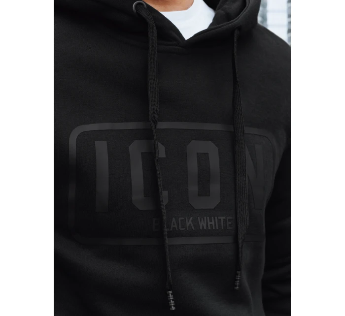 Pánská zateplená mikina s potiskem černá Dstreet model 21992994 - FashionStreet