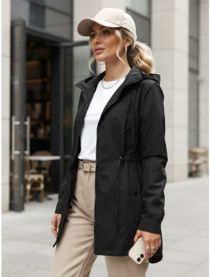 Dámská bunda parka s kapucí černá FashionStreet TY5569