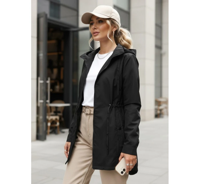 Dámská bunda parka s kapucí černá FashionStreet TY5569