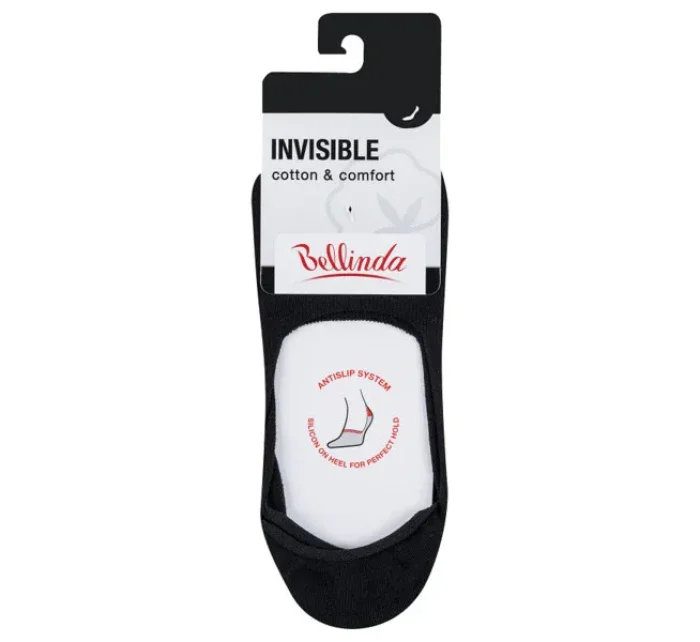 Neviditelné ponožky vhodné do sneaker bot INVISIBLE SOCKS - BELLINDA - černá