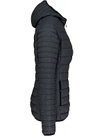 Kariban K 6111 Lehká dámská prošívaná bunda s kapucí 20.6111 marl dark grey Kariban K 6111 Lehká dámská prošívaná bunda s kapucí 20.6111 marl dark grey