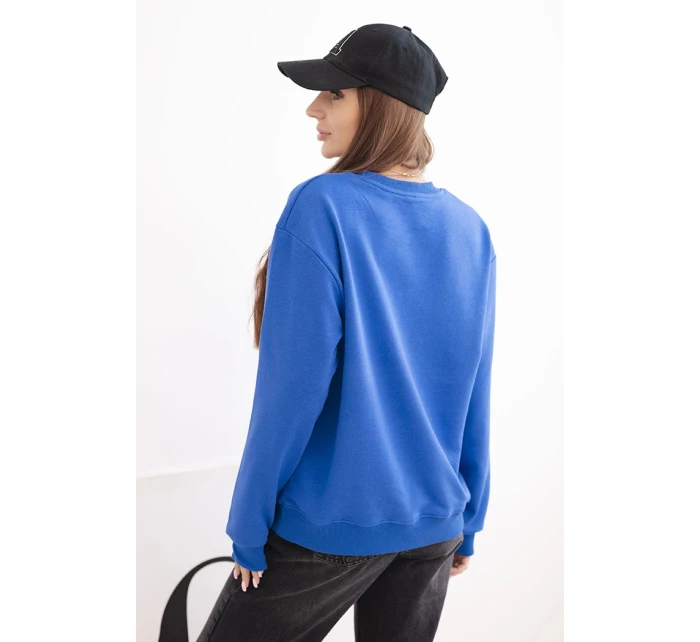 Dámská mikina z pružného bavlněného materiálu s kulatým výstřihem bílá Dámská mikina z pružného bavlněného materiálu s kulatým výstřihem bílá