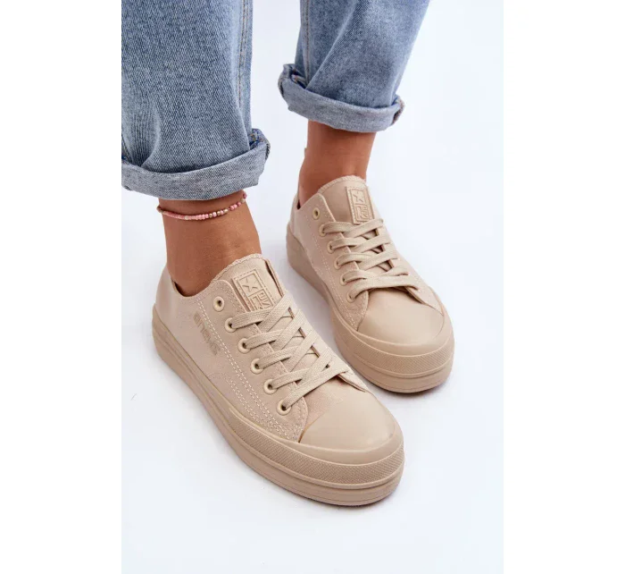 Dámské béžové látkové tenisky Staneva