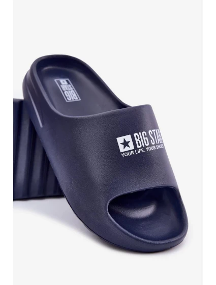 Pánské pěnové pantofle s logem Big Star – tmavě modré