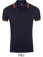 SOL'S Pasadena Men Pánské piqué polo 25.0577 french navy/neon orange SOL'S Pasadena Men Pánské piqué polo 25.0577 french navy/neon orange