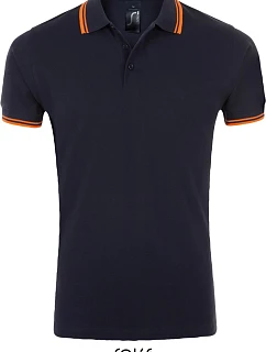 SOL'S Pasadena Men Pánské piqué polo 25.0577 french navy/neon orange