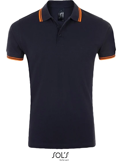 SOL'S Pasadena Men Pánské piqué polo 25.0577 french navy/neon orange SOL'S Pasadena Men Pánské piqué polo 25.0577 french navy/neon orange