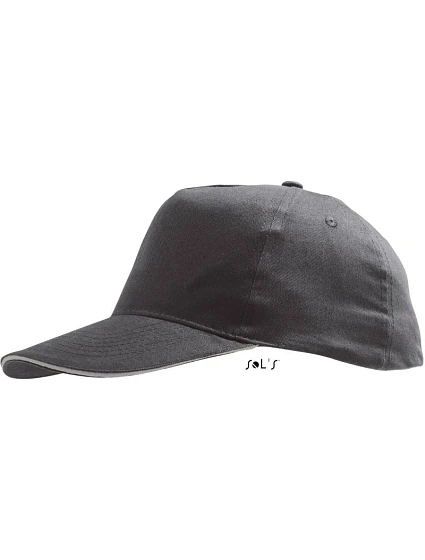 SOL'S Sunny 5 panelová baseballová kšiltovka 25.8110 dark grey/light grey SOL'S Sunny 5 panelová baseballová kšiltovka 25.8110 dark grey/light grey