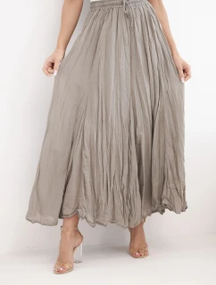 Dámská maxi bavlněná sukně s gumou v pase fango